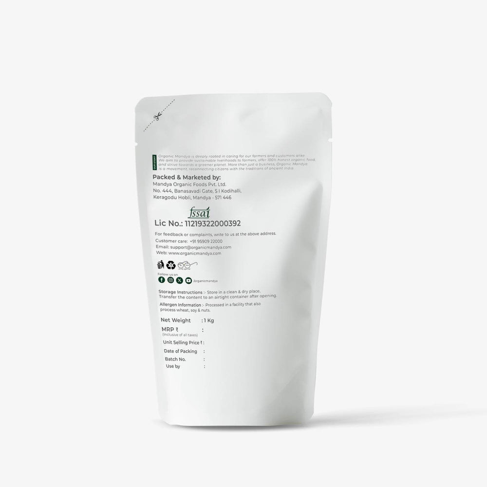 Organic Groundnuts 1kg Backside