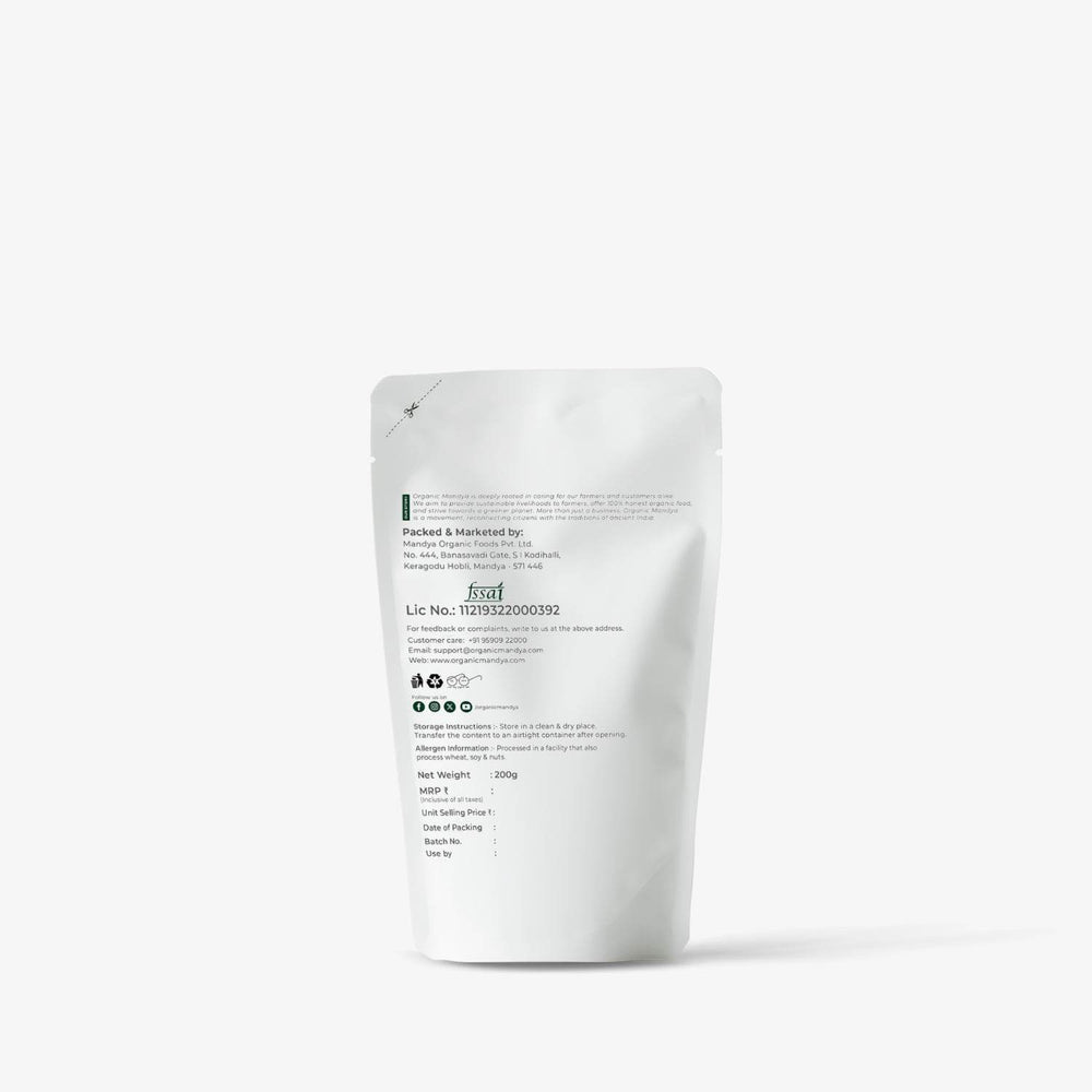 Organic Groundnut(Peanut) Chutney Powder 200g Backside