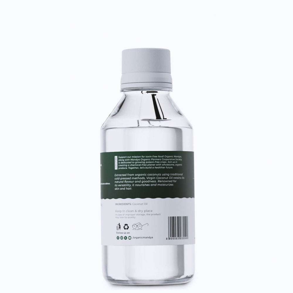 Virgin Coconut Oil - Cold Pressed Virgin Coconut oil 200ml Side
