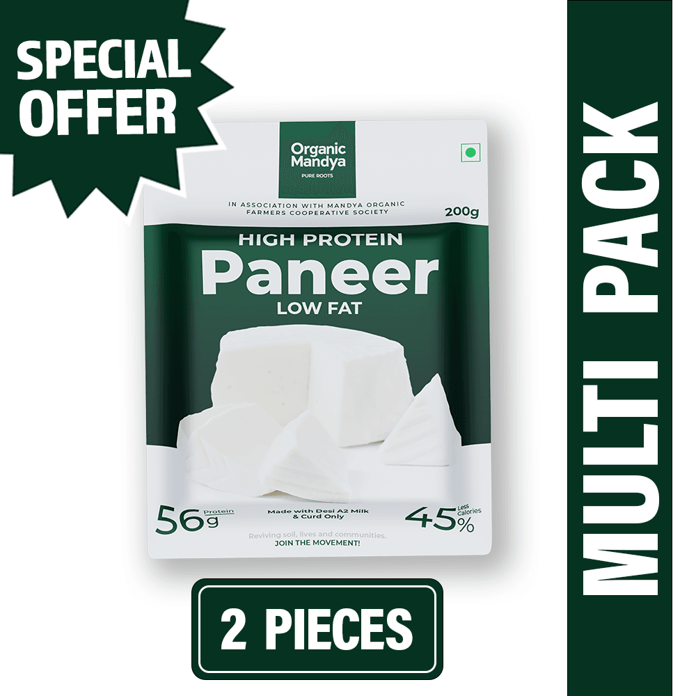 A2 Paneer High Protein - Low Fat Paneer High Protein Low Fat Paneer(2 pieces) Organic Mandya