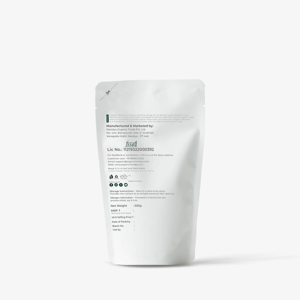 Organic Barnyard Millet (Udalu) 500g Back side