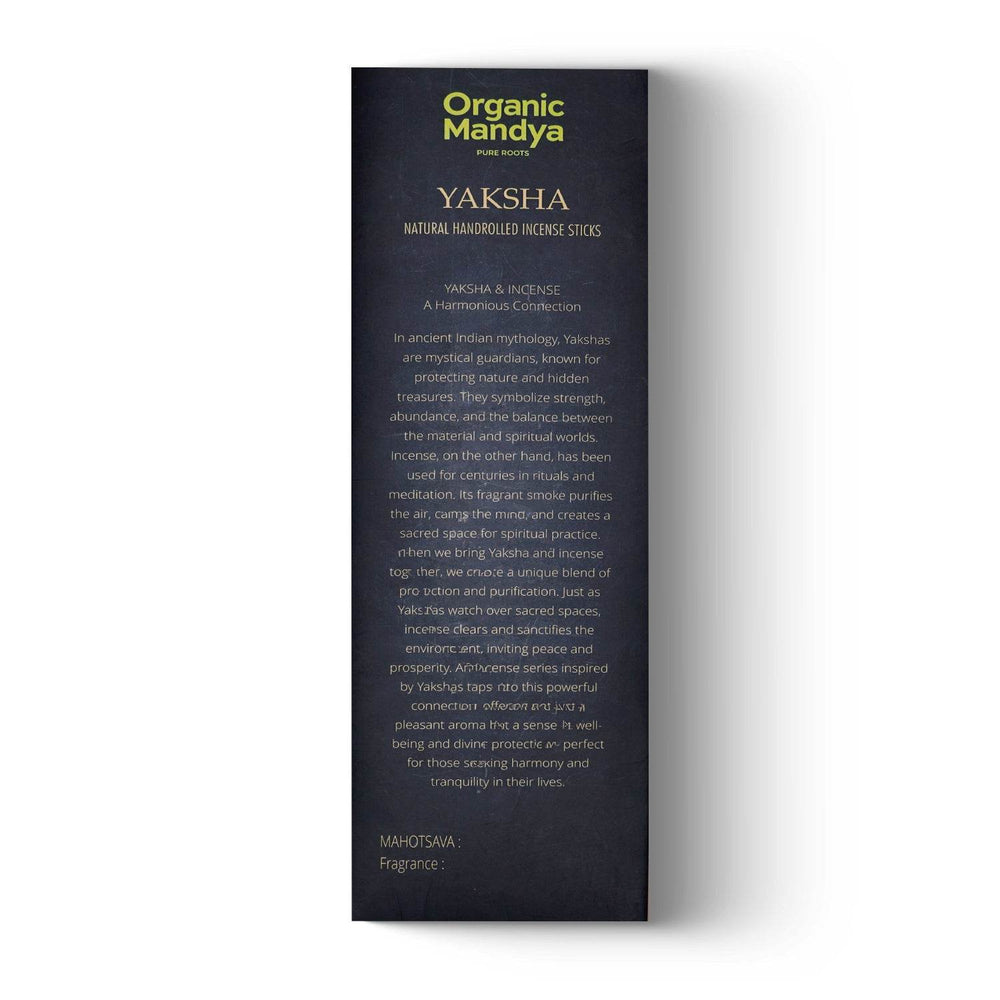 Agarbatti- Yaksha Chaitanya 50g Agarbhatti Backside