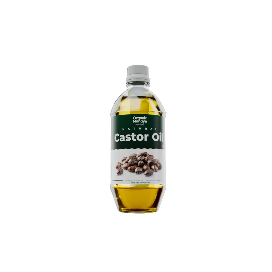 Castor Oil Castor oil 500ml front- Organic Mandya