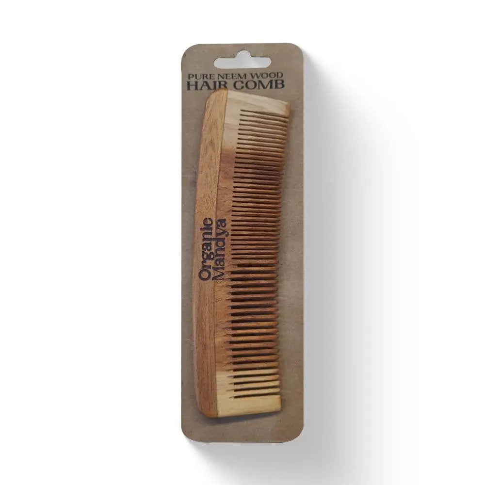 Pure Neem-Wood Hair Comb Double Tooth Pure Neem wood hair comb-Double tooth