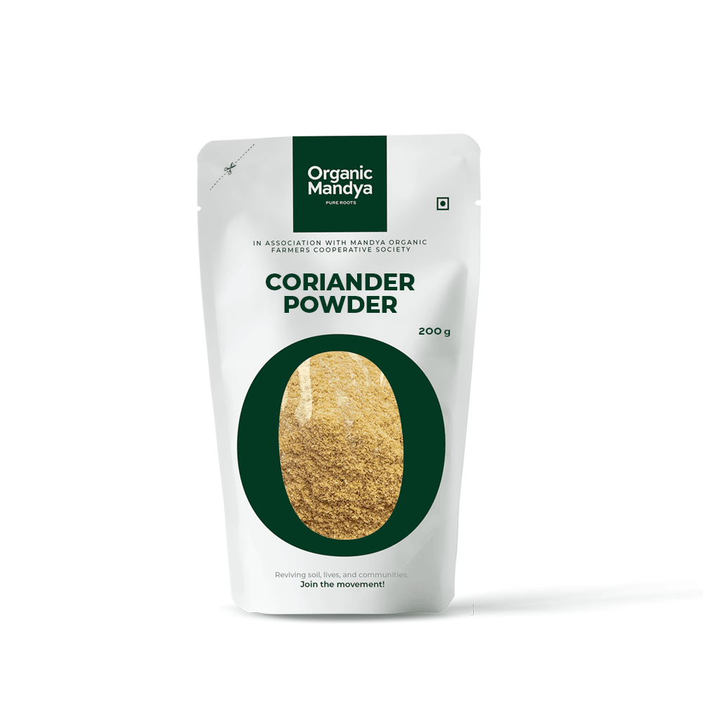 Organic Coriander Powder/Dhaniya Powder Coriander Powder 200g Front-Organic Mamdya