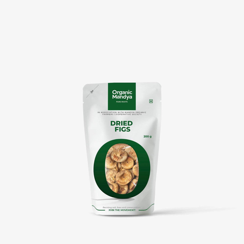 Organic Dried Fig Dried Fig- 200g Front-Organic Mandya