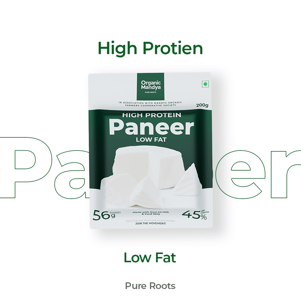 A2 Paneer High Protein - Low Fat Paneer A2 Paneer High Protein - Low Fat Paneer Organic Mandya