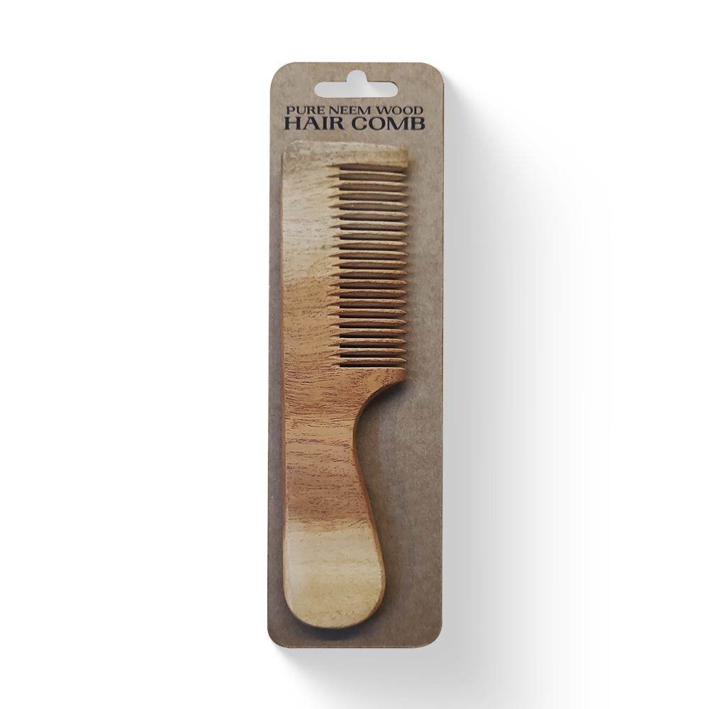 Pure Neem-Wood Hair Comb Narrow Tooth Pure Neem Wood Hair Comb-Narrow teeth
