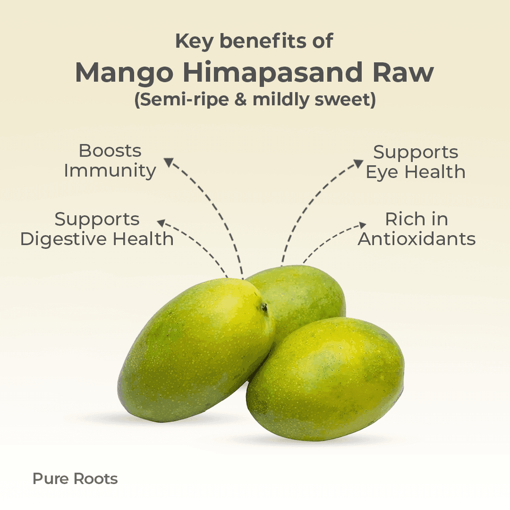 Organic Mango Himapasand Raw (Semi-ripe & mildly sweet) Organic Mango Himapasand Raw (Semi-ripe & mildly sweet) Organic Mandya