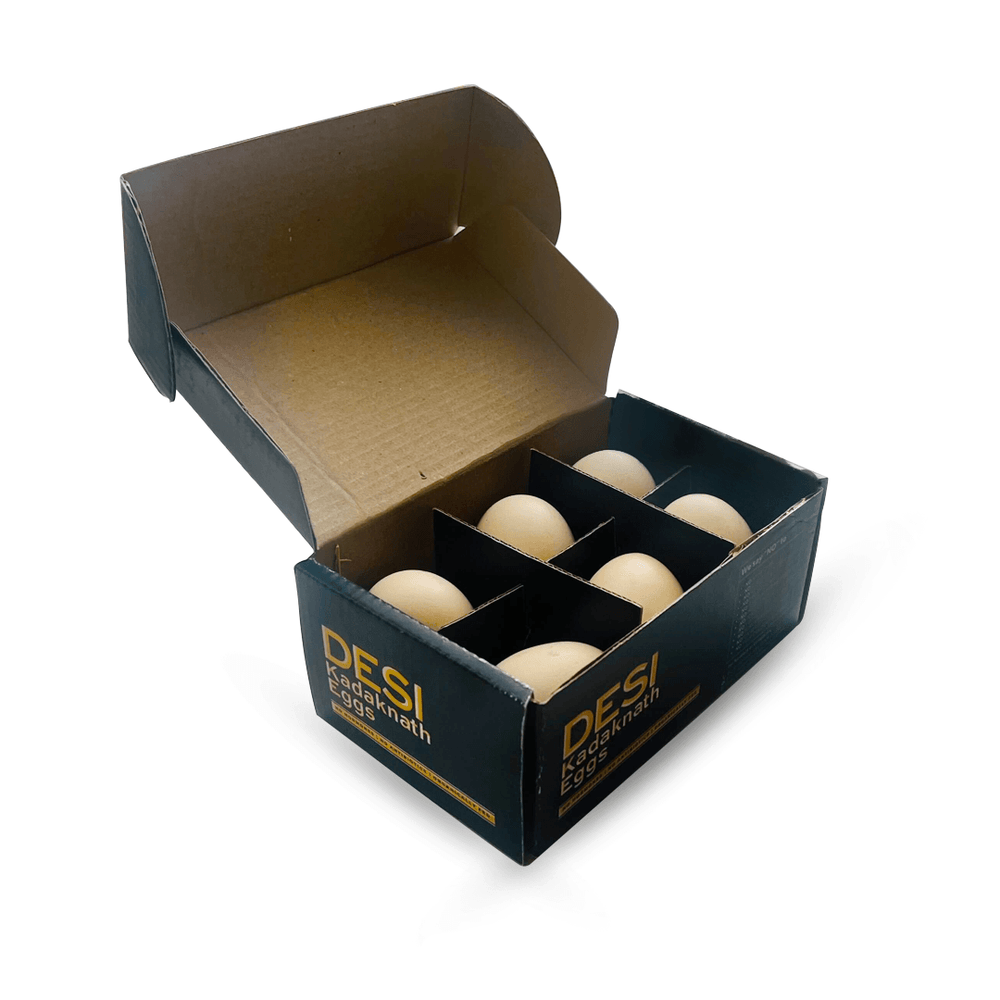 Kadaknath egg (pack of 6) Kadaknath egg Organic Mandya