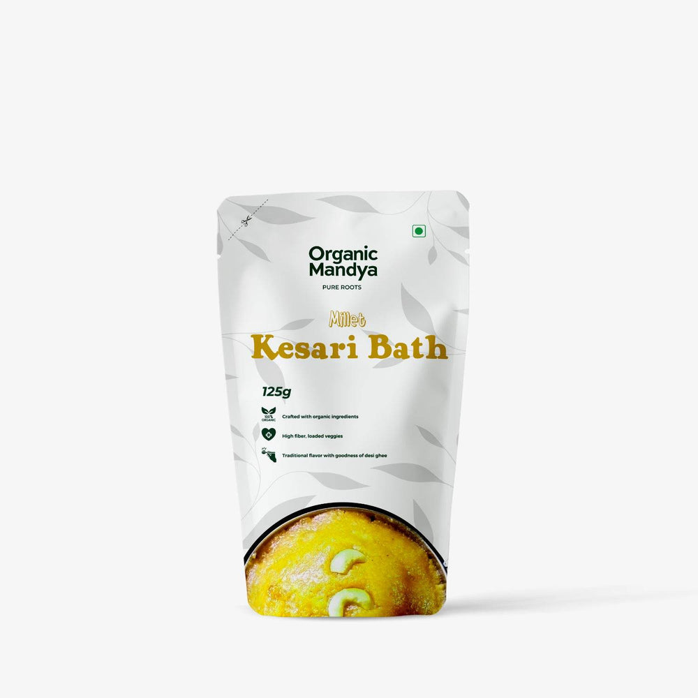 Millet Kesari Bath Mix Kesaribath (125g) front - Organic Mandya