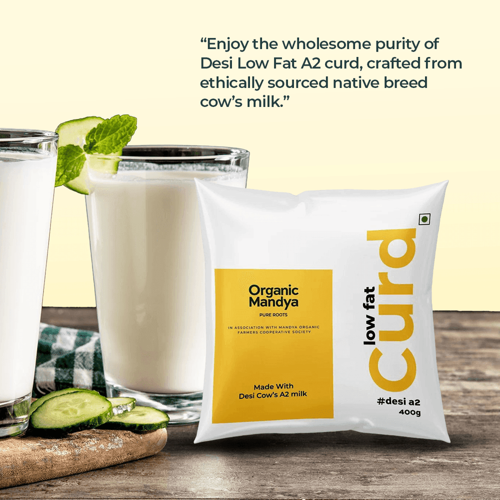 A2 Low Fat Curd A2 Low Fat Curd Organic Mandya