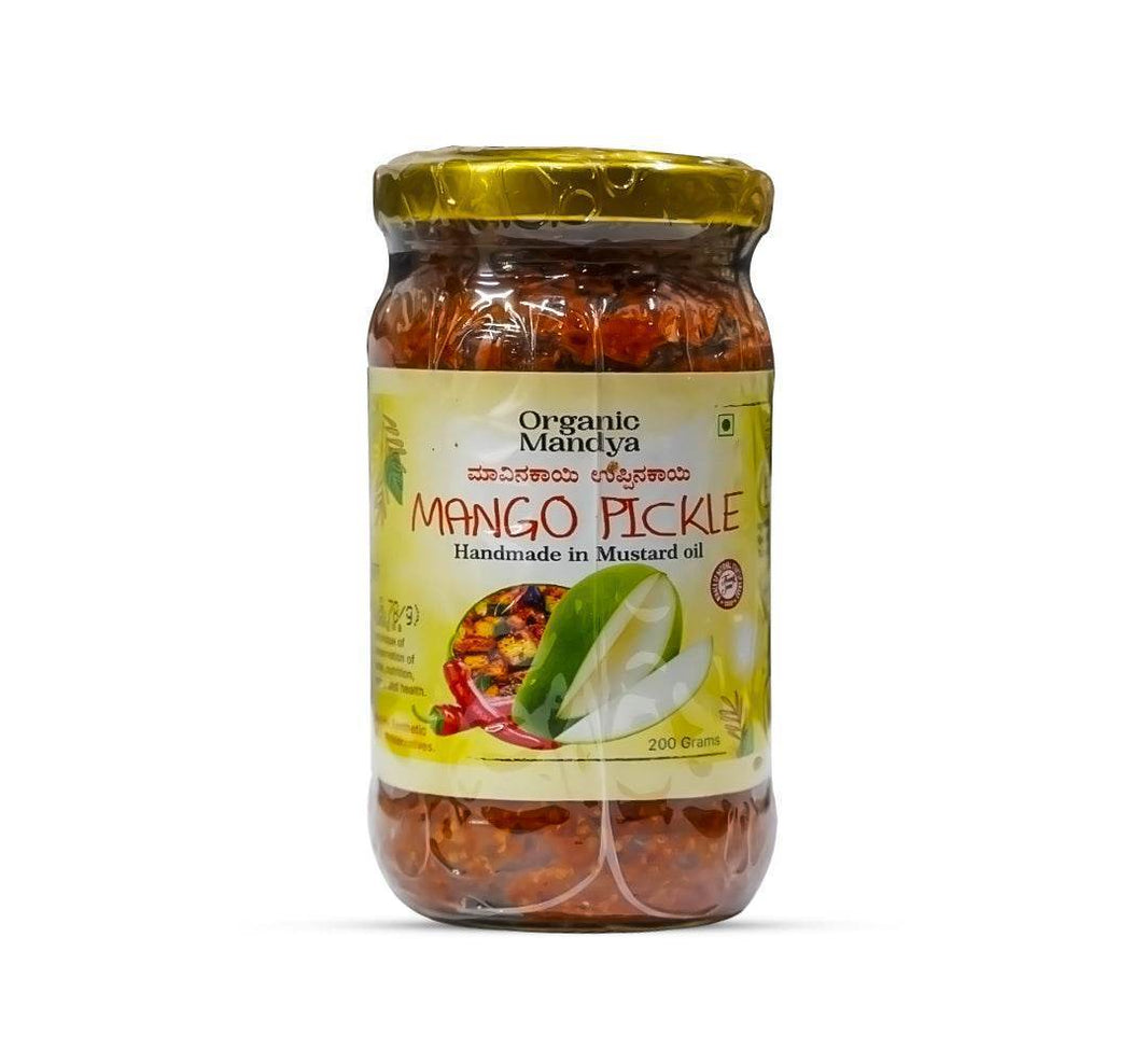 Organic Mango Pickle Mango pickle front-Organic mandya