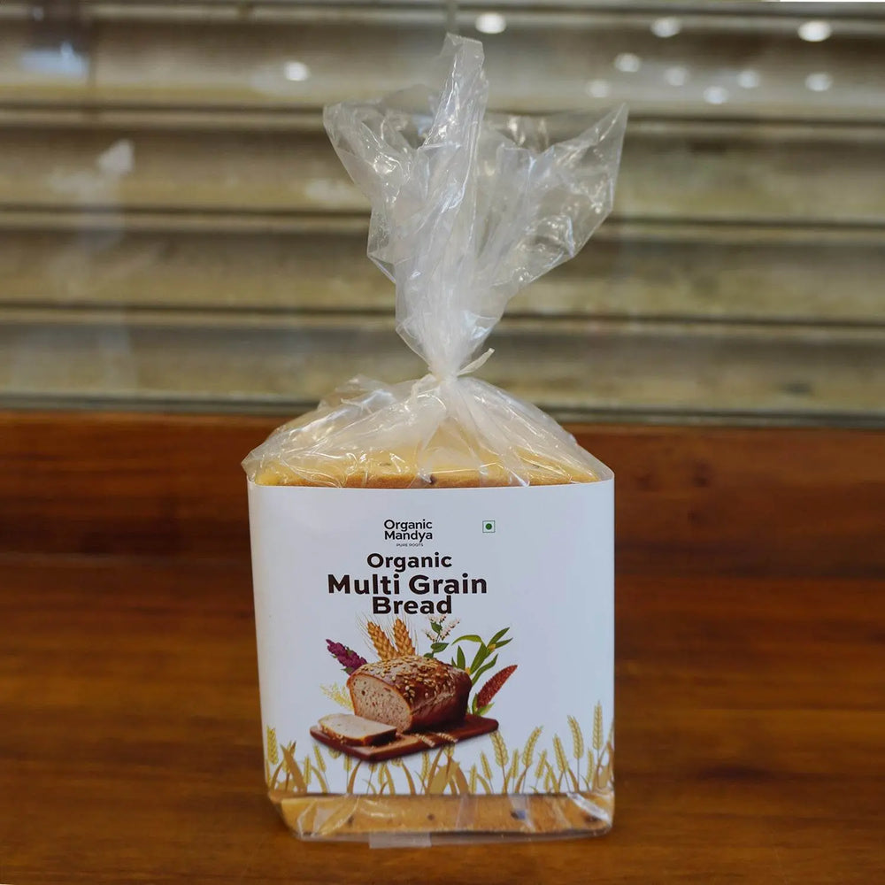 Multi Grain Bread (250g) Multi grain bread (1pack ) front- Organic Mandya