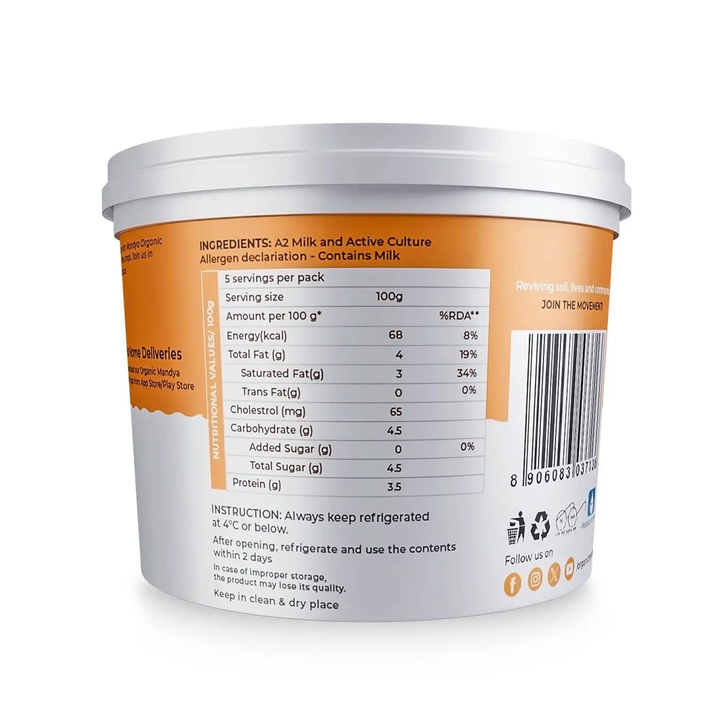 Set Curd for Lunch Box Set Curd For Lunch Box curd Nutrients back