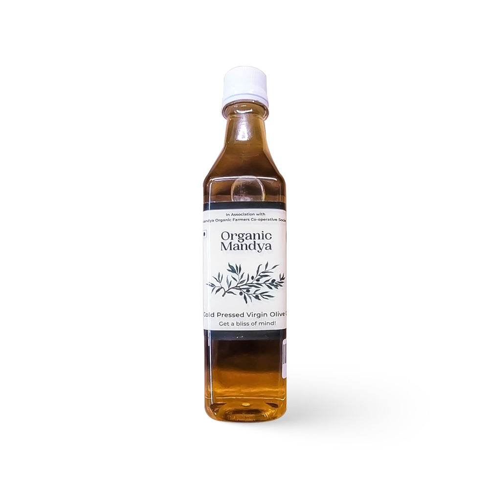 Cold Pressed - Olive Oil Olive oil front- Organic Mandya