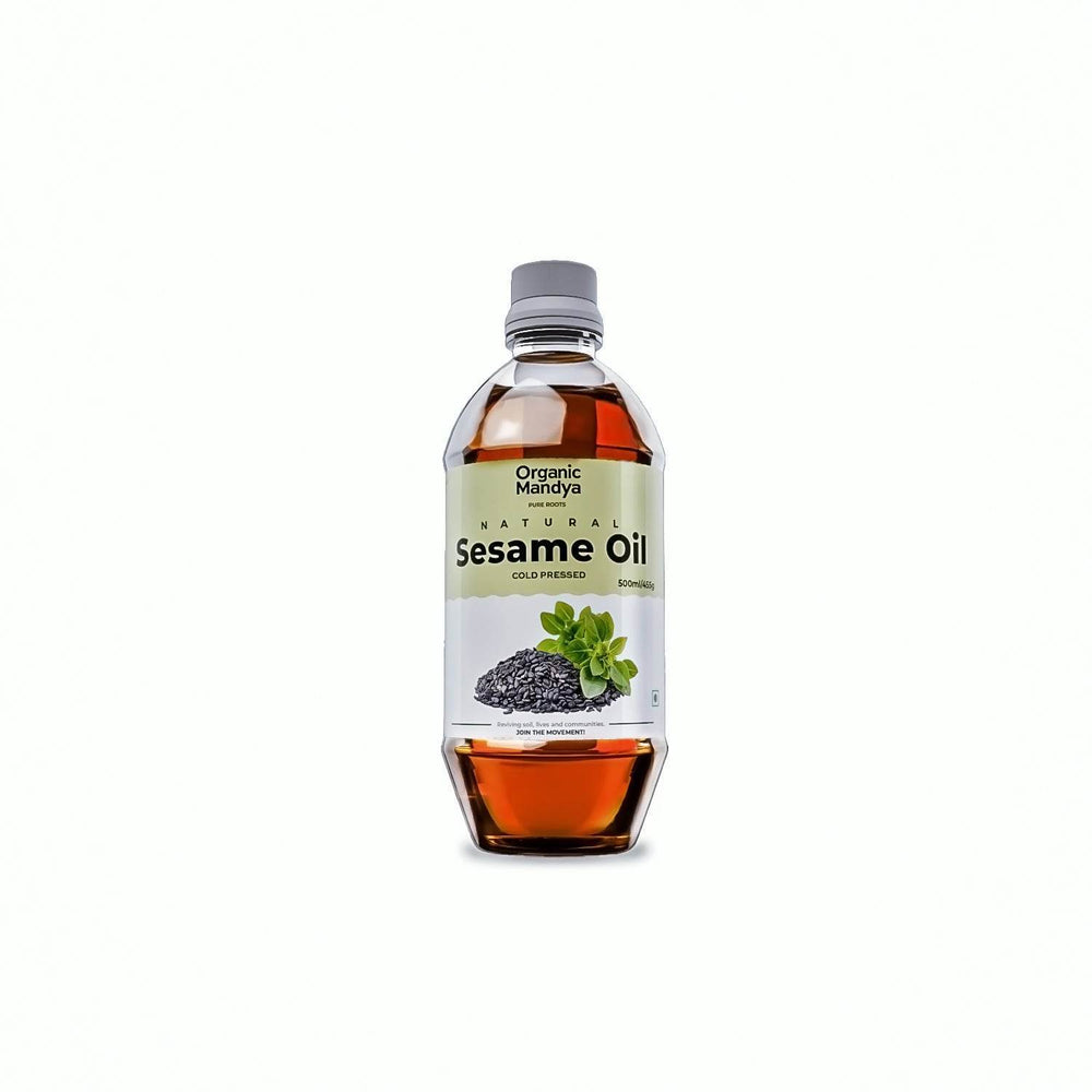 Sesame Oil sesame oil 500ml Front-Organic Mandya