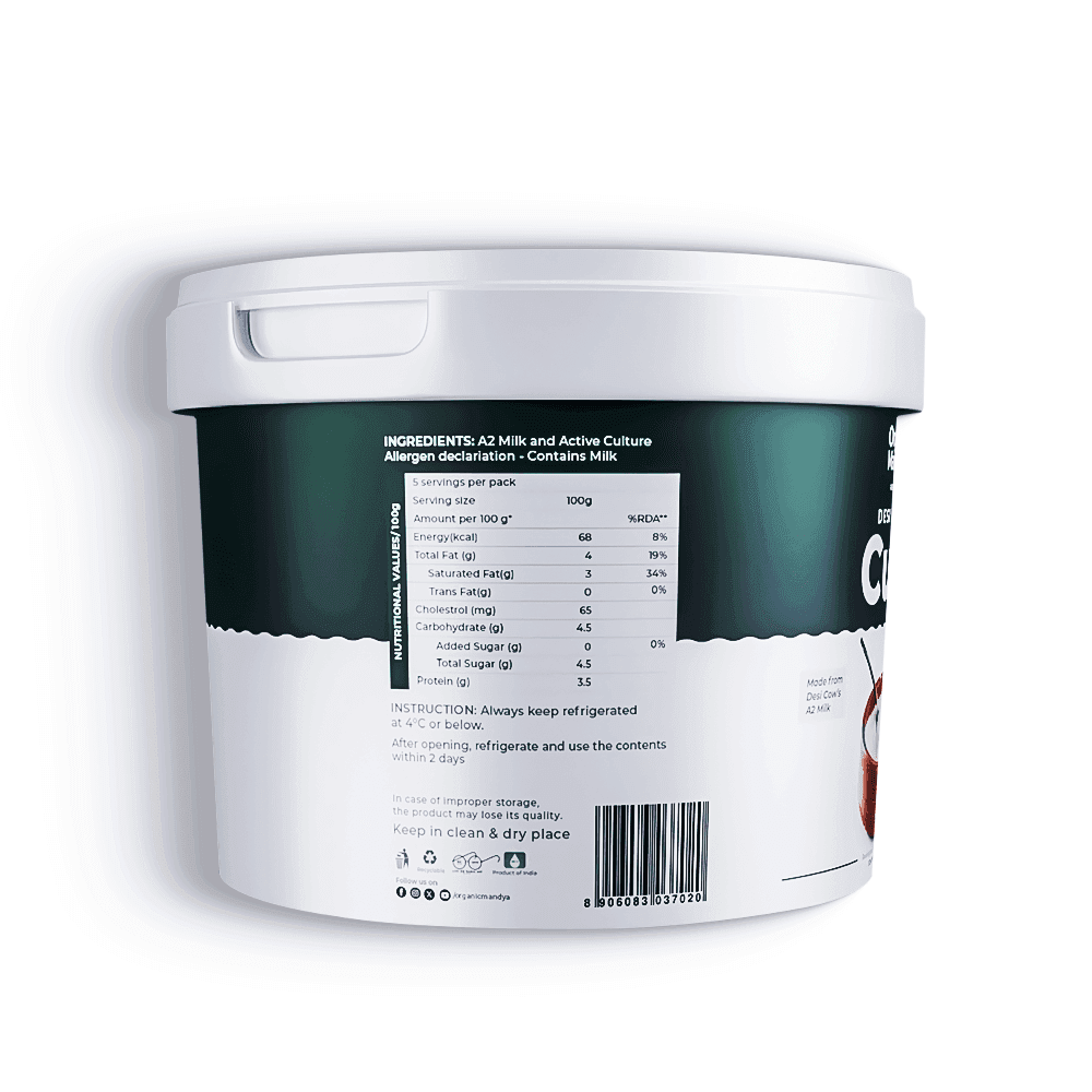 A2 Desi Set Curd Desi a2 set curd back