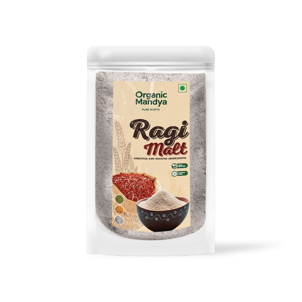 Organic Ragi Malt Ragi Malt 200g Front-Organic Mandya