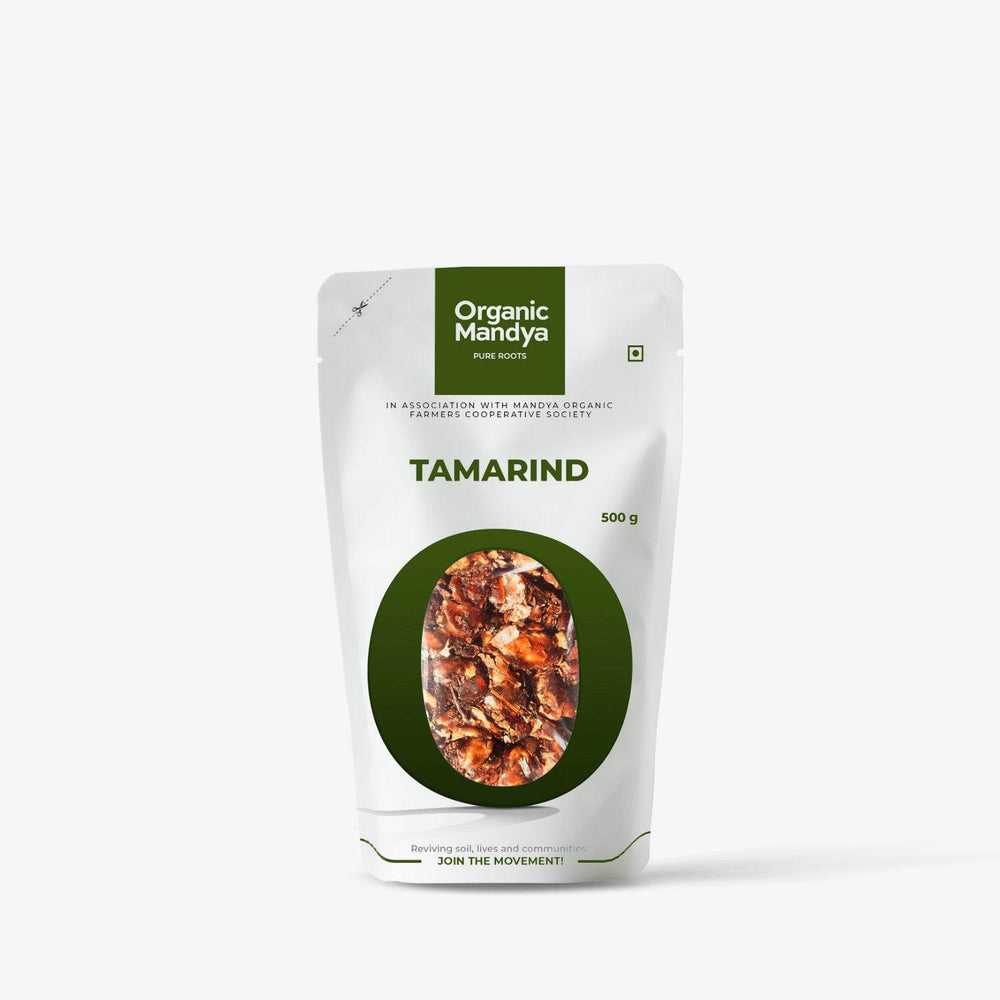 Organic Tamarind Tamarind 500g Front-Organic Mandya
