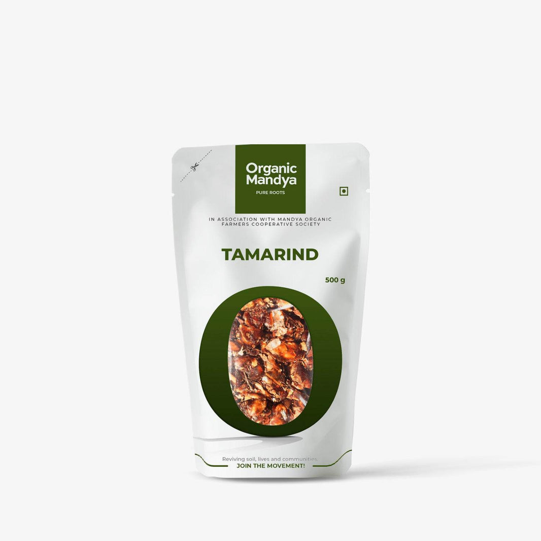 Organic Tamarind Tamarind 500g Front-Organic Mandya