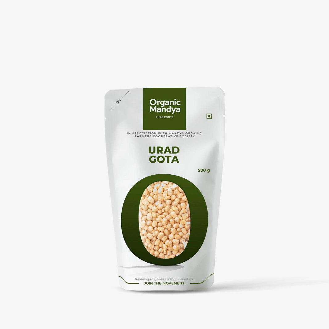 Organic Urad Gota Urad Gota Front - 500g-Organic Mandya