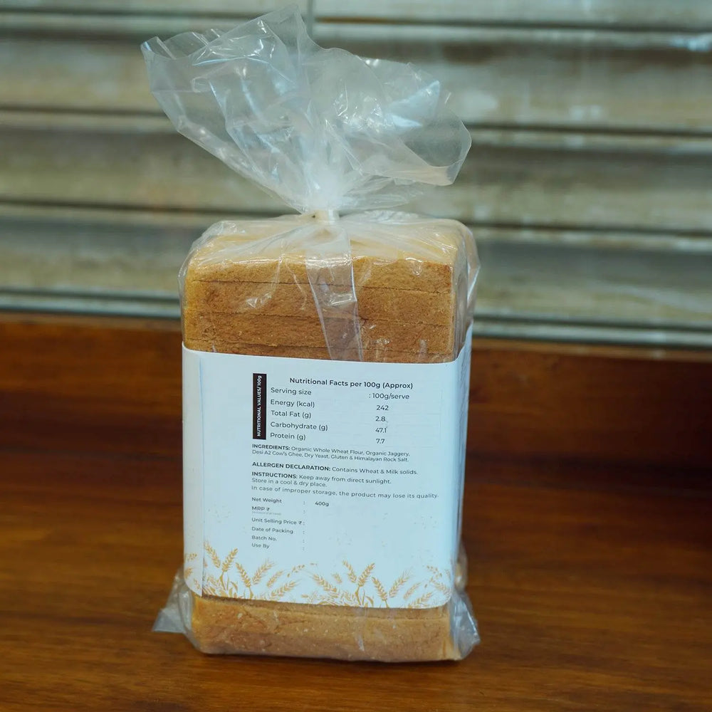 Whole Wheat Bread (400g) Whole wheat Bread back