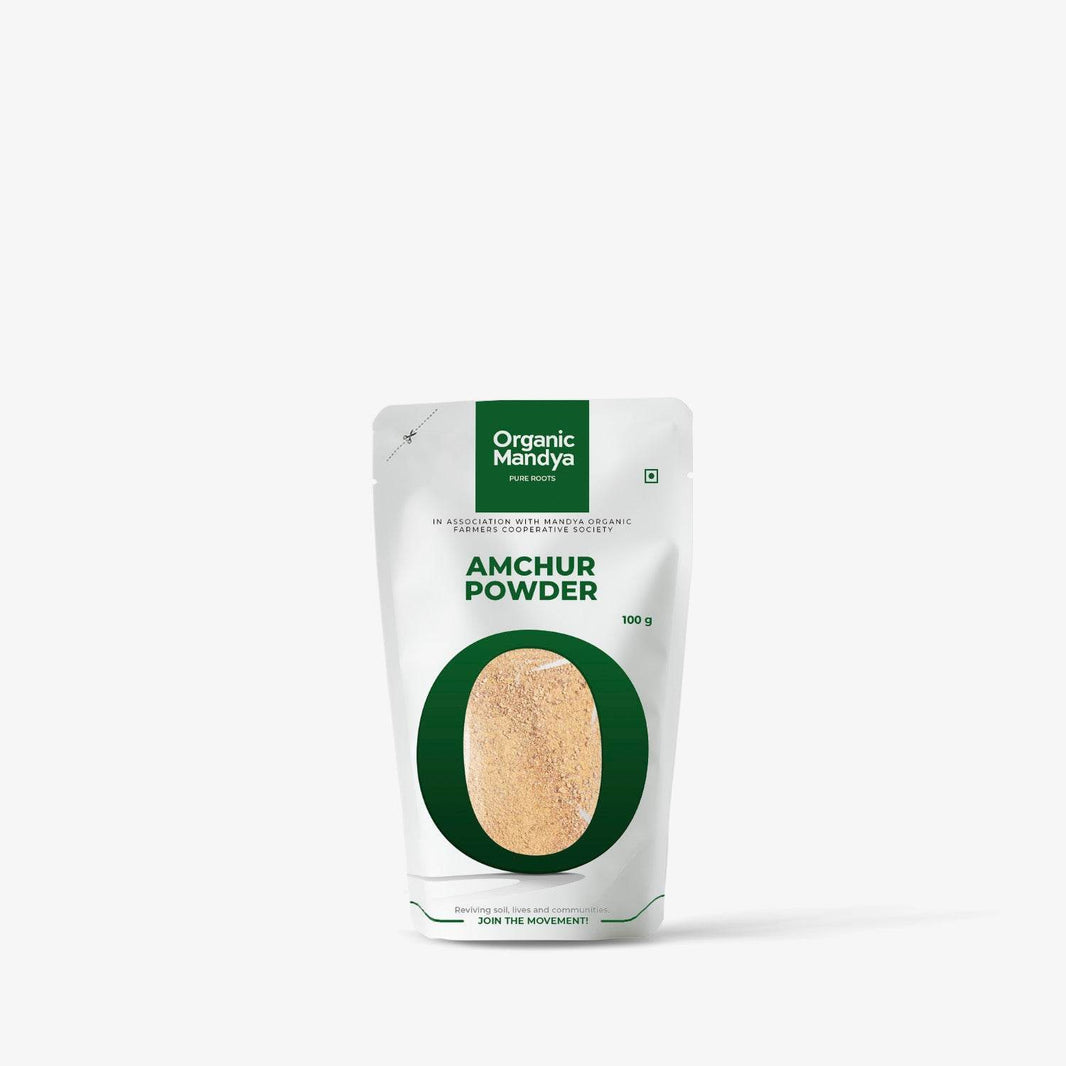 Organic Amchur Powder Amchur powder (100g) Front-Organic Mandya