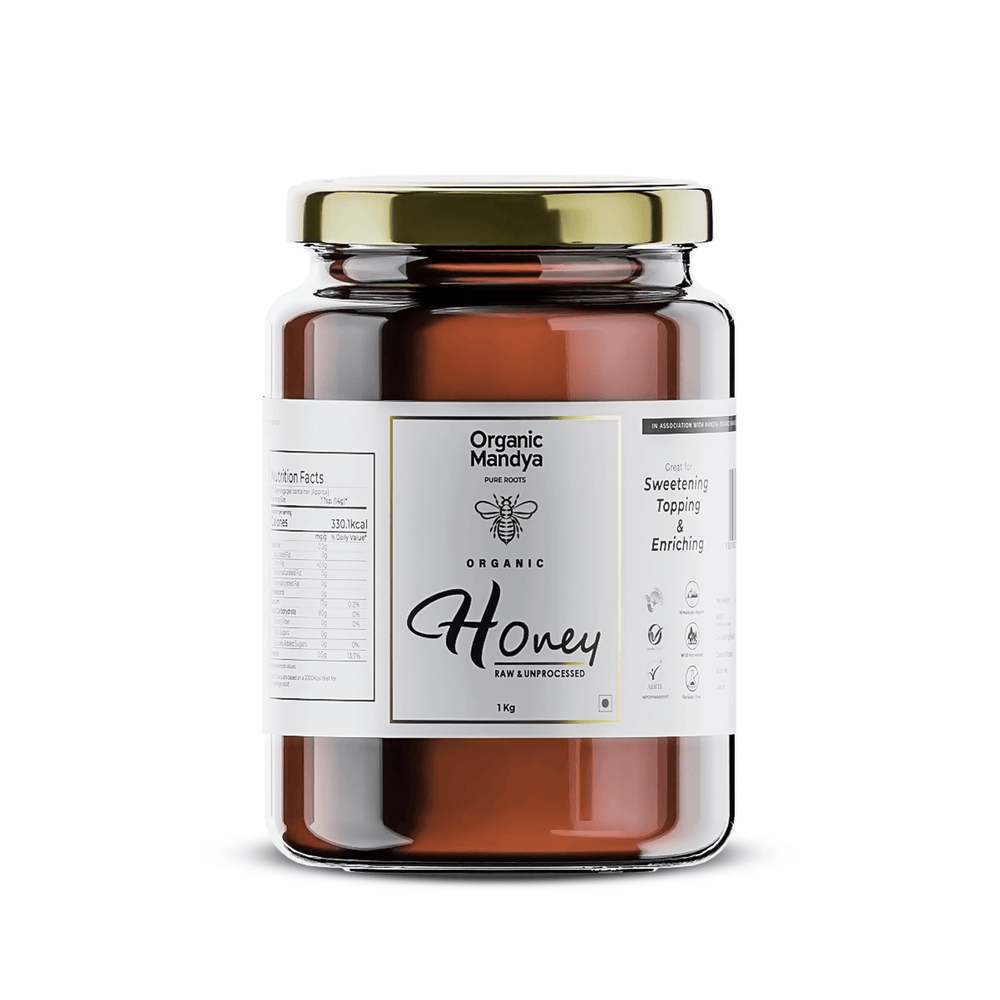 Organic Honey Organic honey 1kg Front-Organic Mandya
