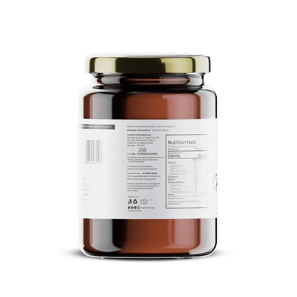 Organic Honey Organic honey 1kg back