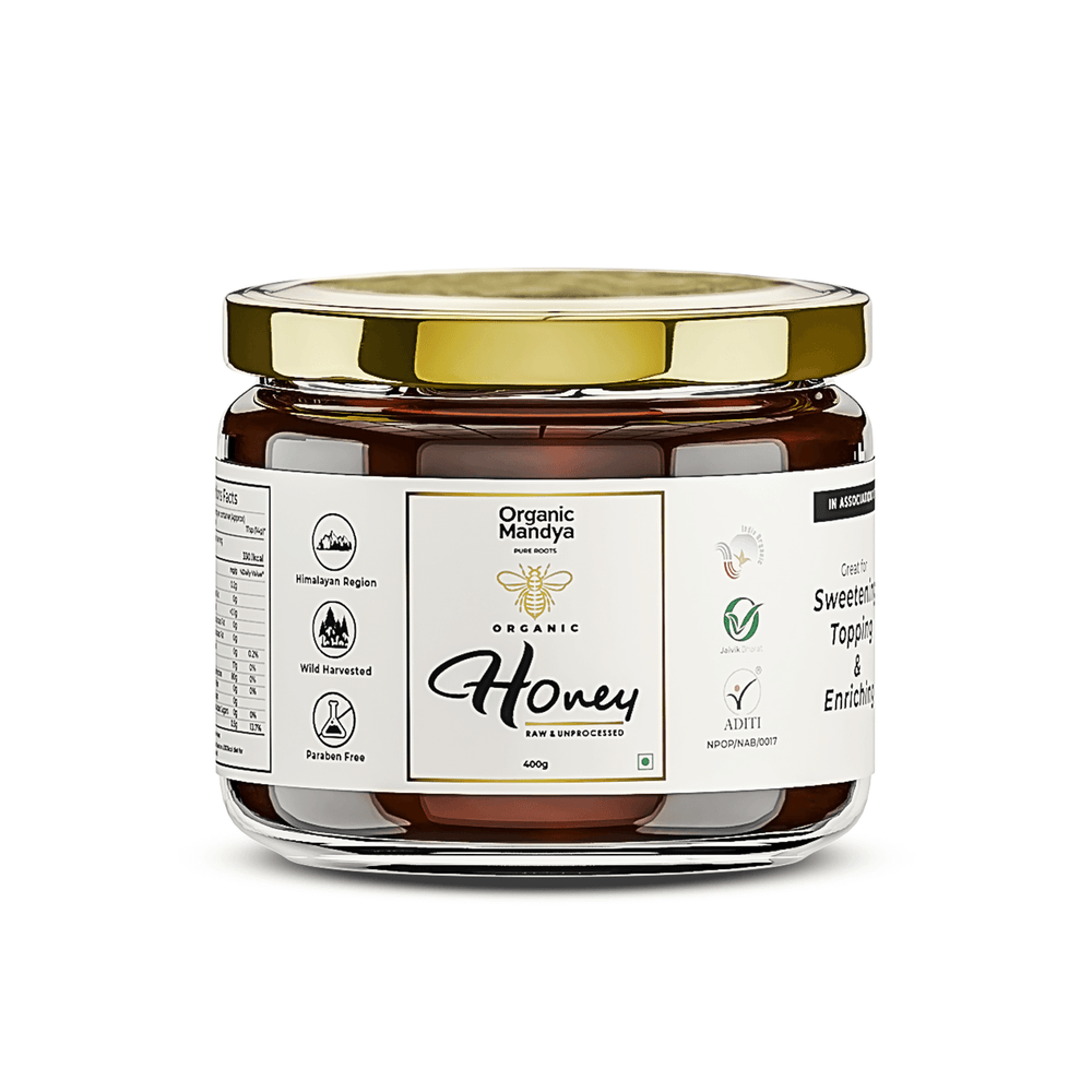 Organic Honey Organic honey 400g front-Organic Mandya