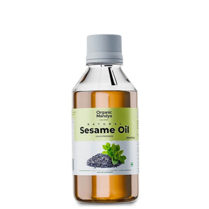 Sesame Oil 200 ml front-Organic Mandya