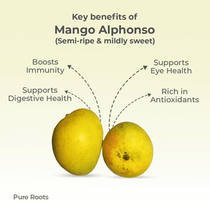 Organic Mango Alphonso (Semi-ripe & mildly sweet) Organic Mandya