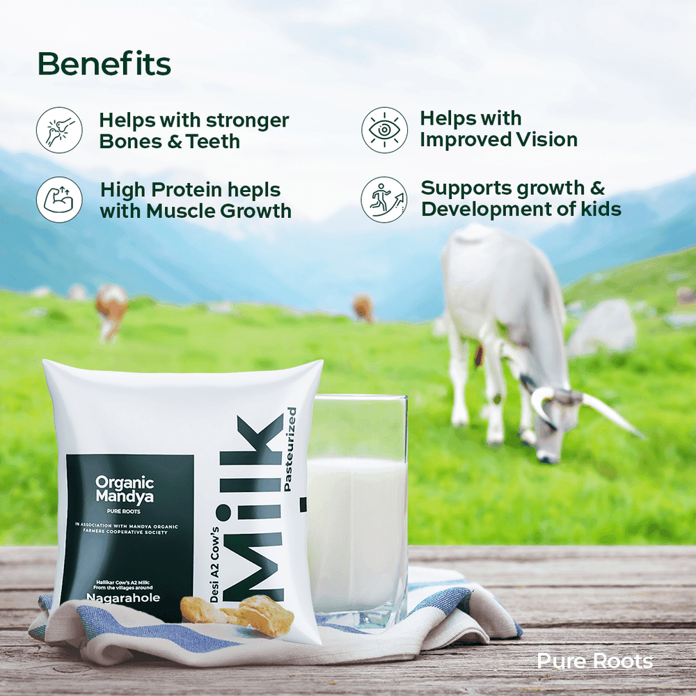 A2 Desi Cow Milk Organic Mandya