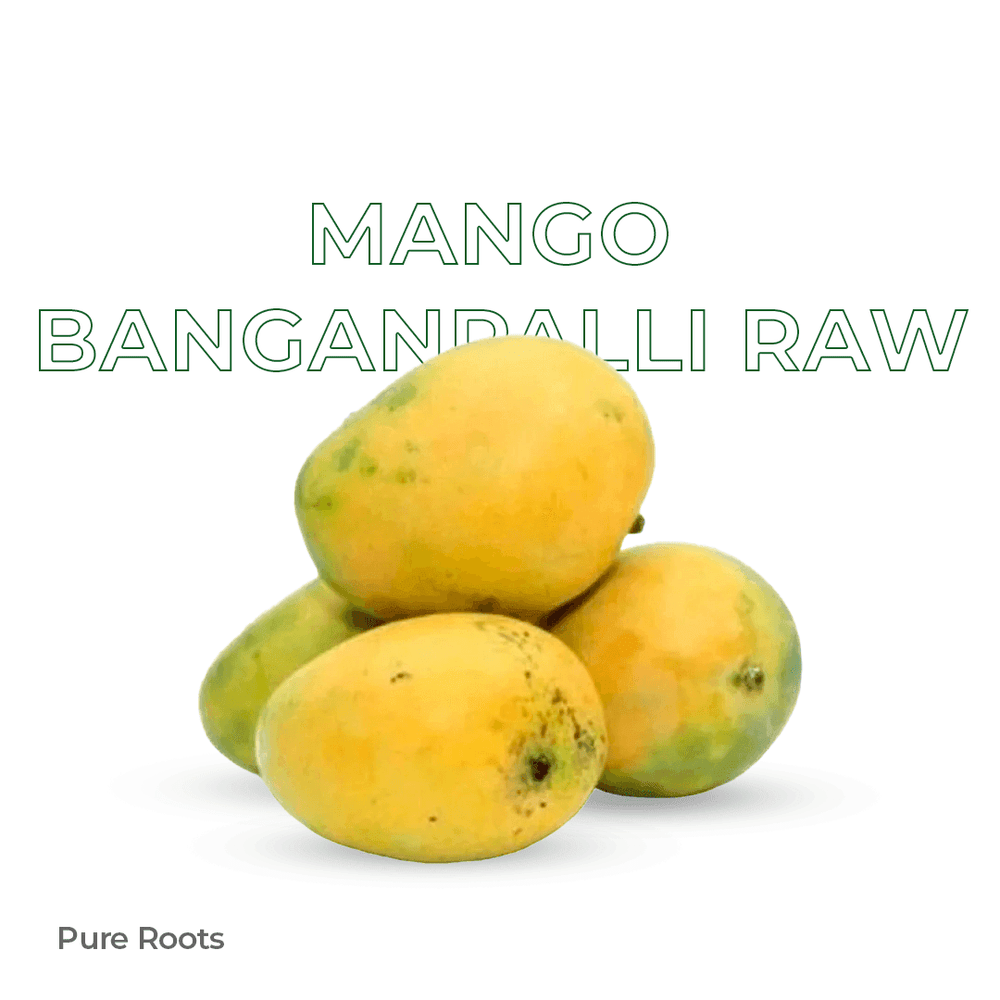 Organic Mango Banganpalli Raw (Semi-ripe & mildly sweet) Organic Mandya