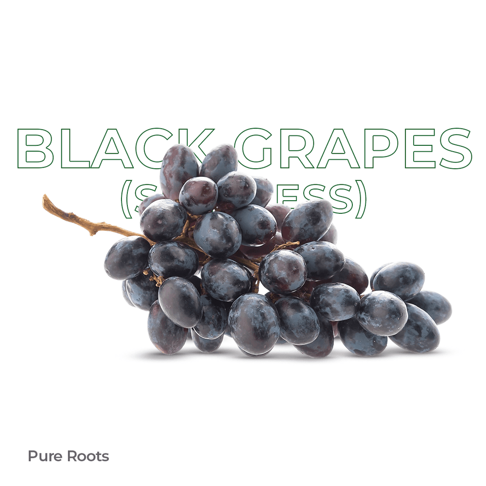 Organic Black Grapes (Seedless) Organic Mandya