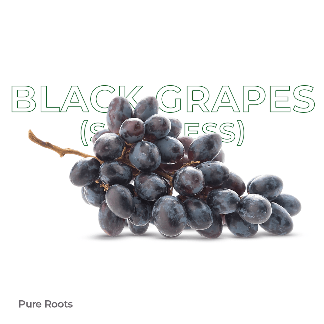 Organic Black Grapes (Seedless) Organic Mandya
