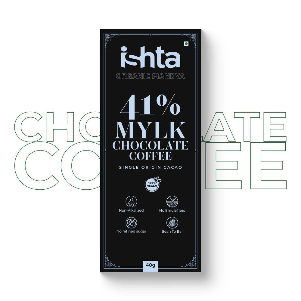 41% Mylk Chocolate with coffee (40g) Organic Mandya
