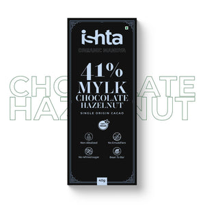 41% Mylk Chocolate with Hazelnut (40g) Organic Mandya