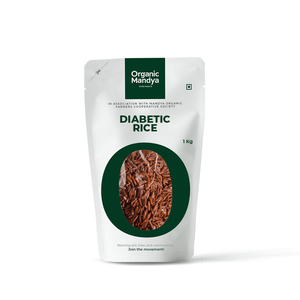 Diabetic Rice 1kg Front-Organic Mandya