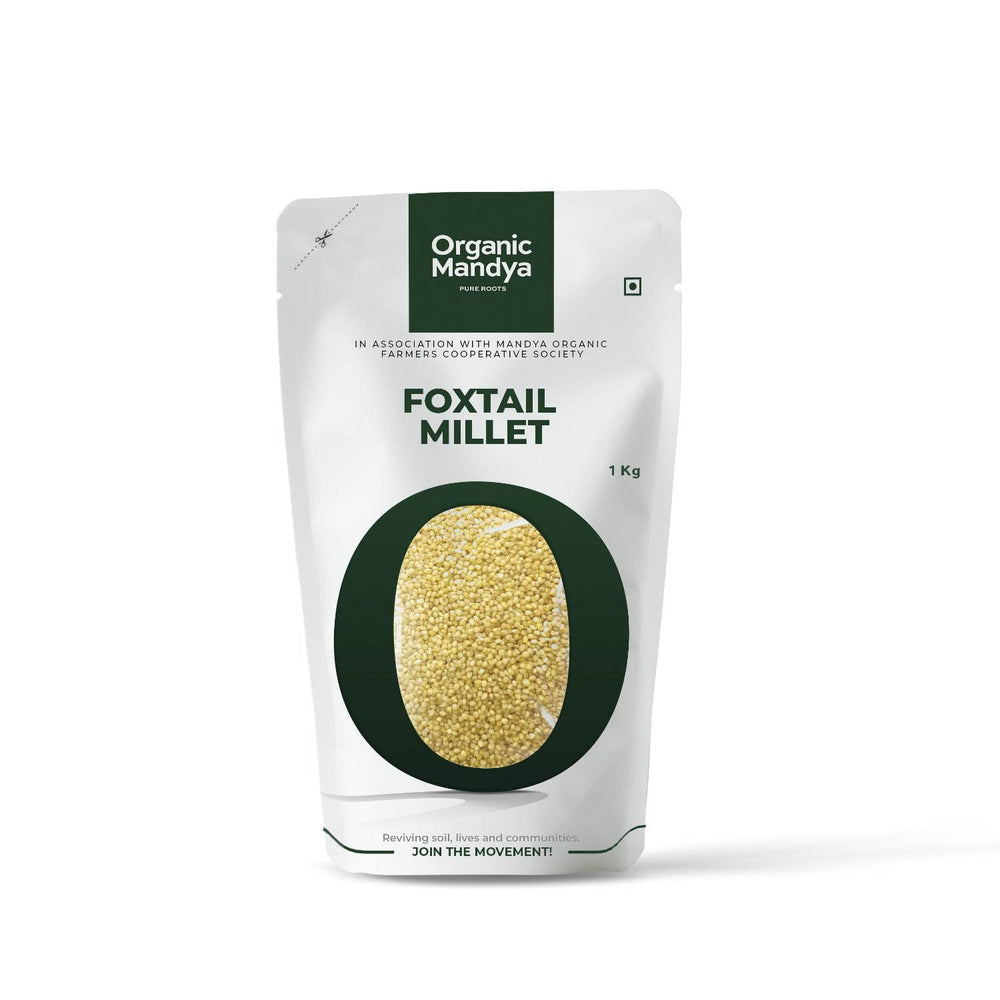 Foxtail Millet 1kg Front-Organic Mandya