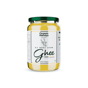 A2 desi cow ghee(475ml) front - Organic Mandya  