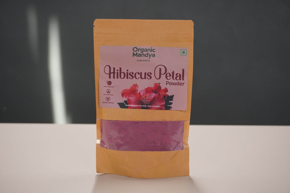 Hibiscus Petal Powder 100g Front - Organic Mandya