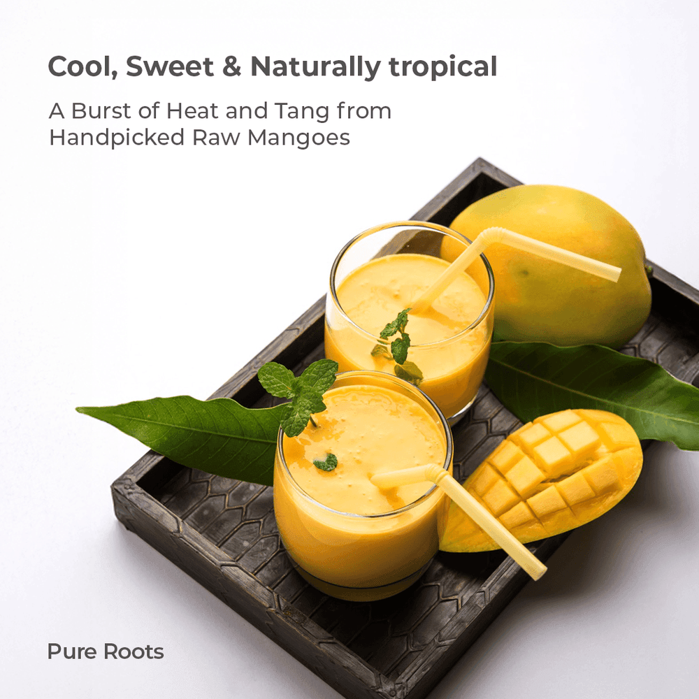 Organic Mango Badami Raw (Semi-ripe & mildly sweet) Organic Mandya