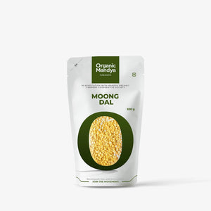 Moong Dal 500g Front-Organic Mandya 