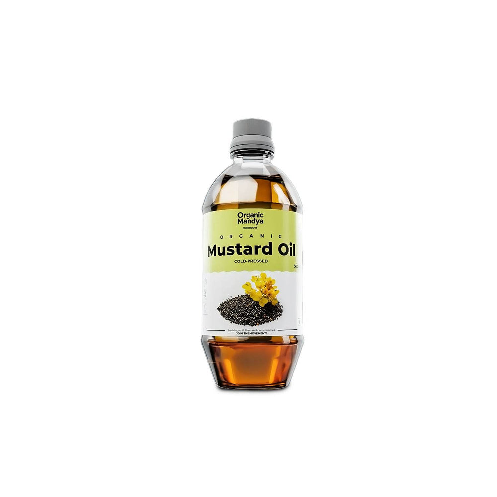Mustard Oil Front- Organic Mandya