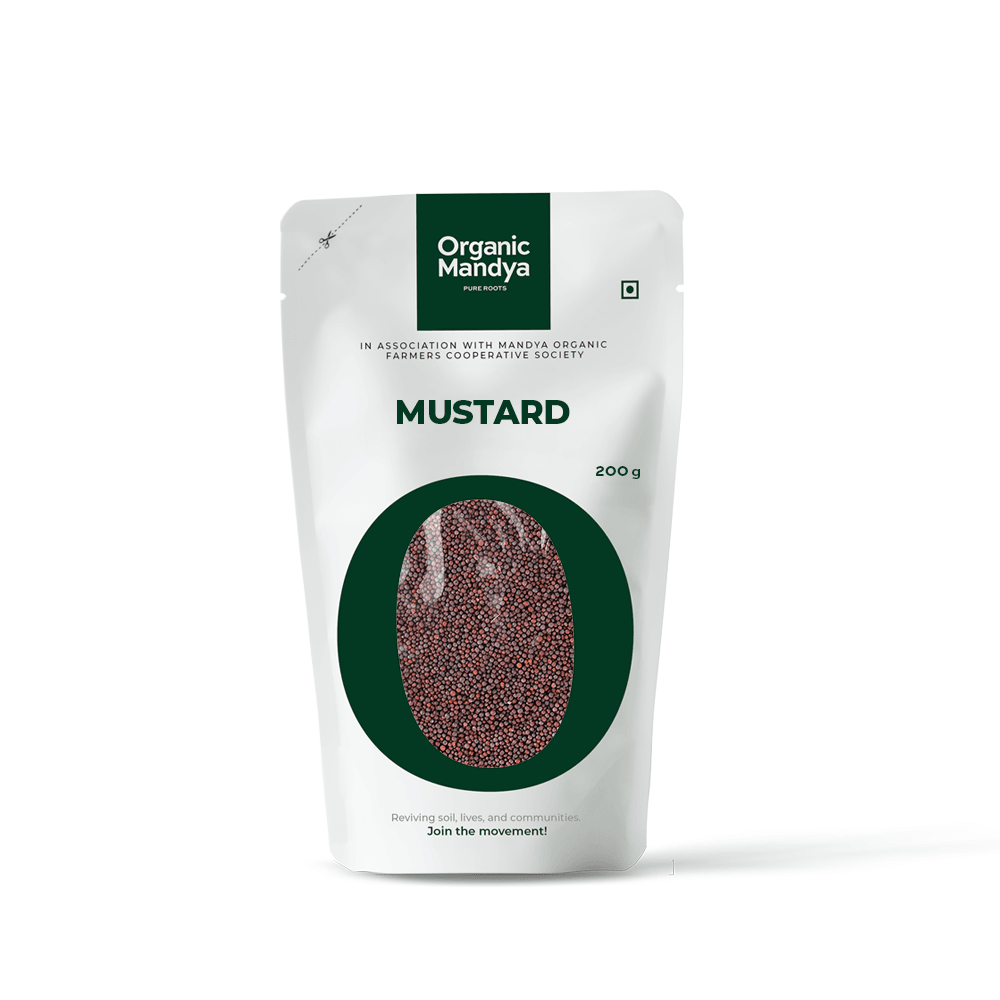 Mustard 200g Front-Organic Mandya 