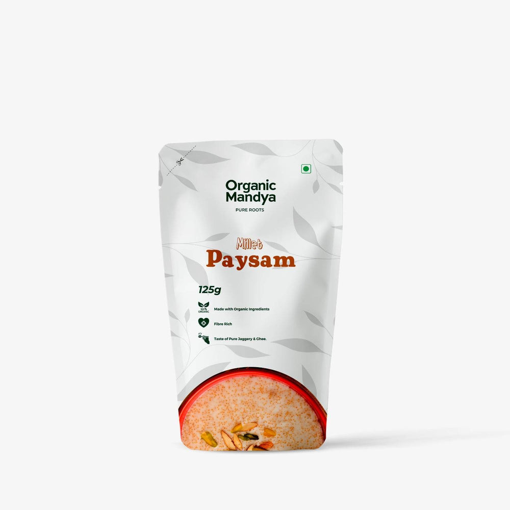Millet paysam 125g front - Organic Mandya  