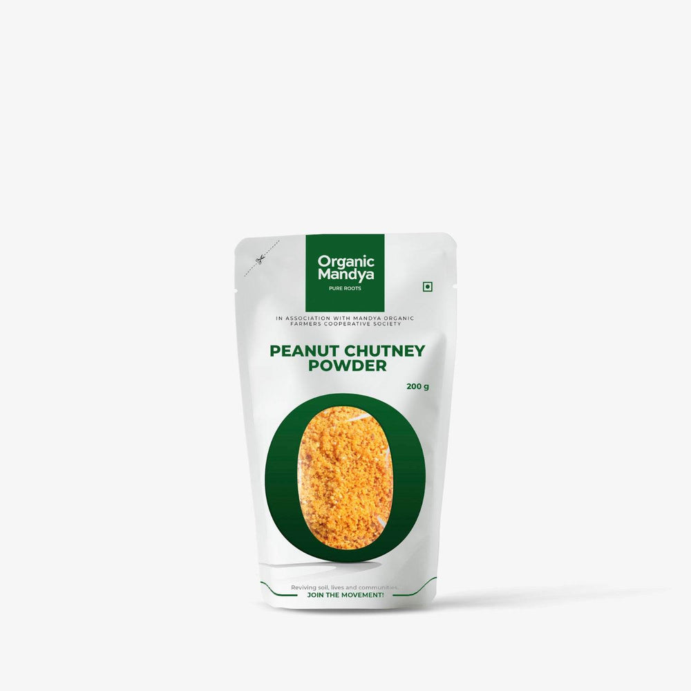 Groundnut Chutney Powder -200g Front-Organic Mandya