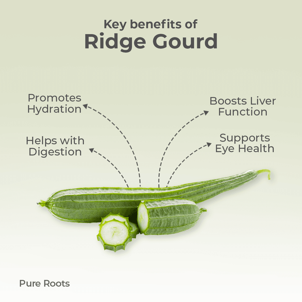 Organic Ridge Gourd Organic Mandya